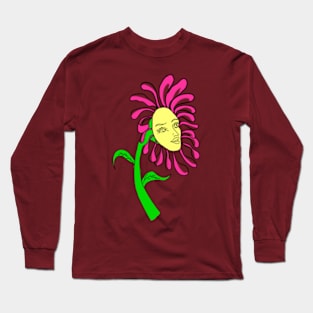 Face Flower Long Sleeve T-Shirt